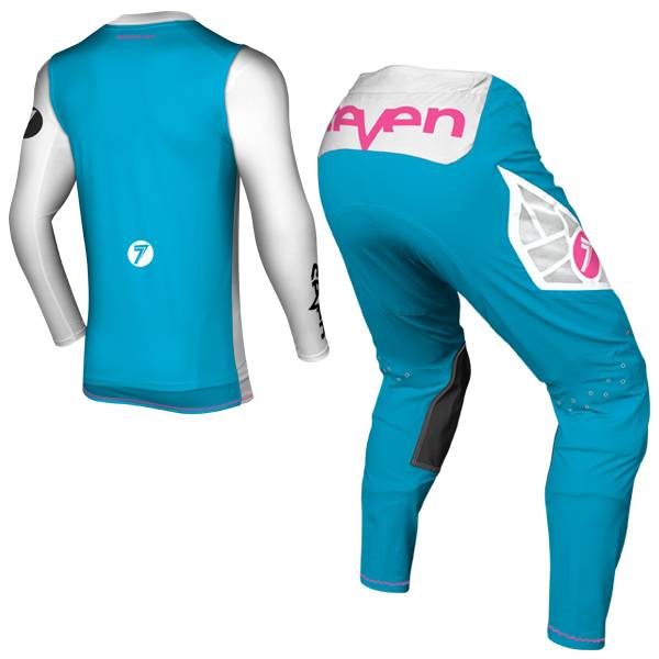 Seven MX Kids Zero Vice Light Blue Pink Kit Combo | Dirtbikexpress™