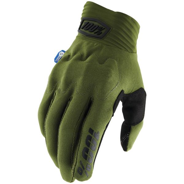 Guanti MTB 100% Bike COGNITO SMART SHOCK (esercito/verde) - Alpinstore