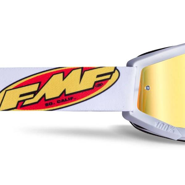 White and best sale gold 100 goggles