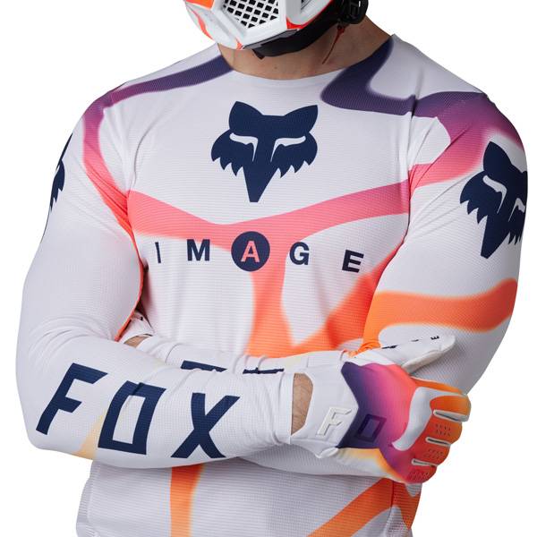 Fox Racing Flexair RYVR White Navy Kit Combo | Dirtbikexpress™