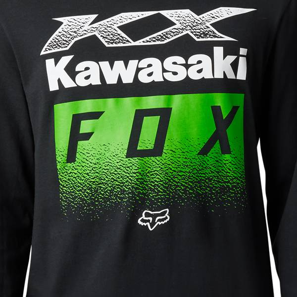 トップス map Kawasaki Motorcycle T Shirts FOX : Kawasaki Long Sleeve T-Shirt