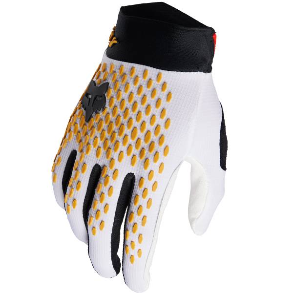 White 2025 mtb gloves