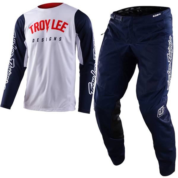 Troy Lee Designs GP Pro Jersey Boltz White / Navy Large