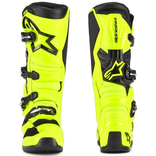 Botas Alpinestars Tech 1K BLACK WHITE YELLOW FLUOR