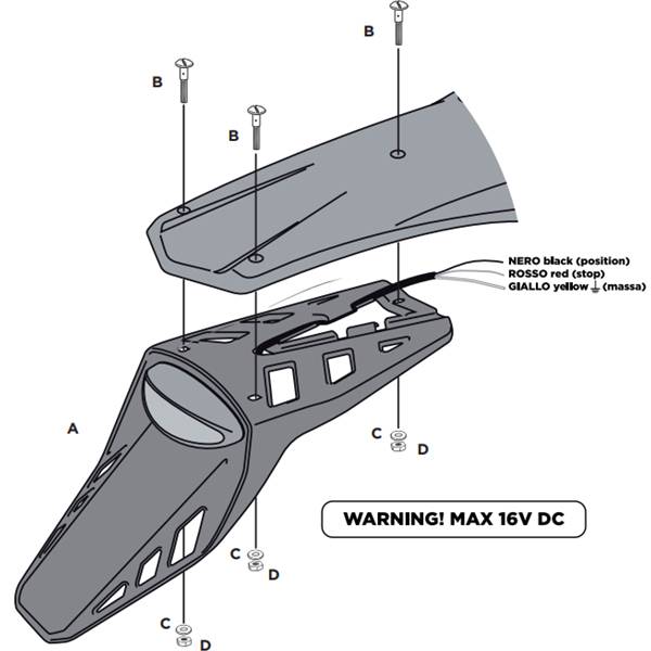 Acerbis LED CE Approved Tail Light Dirtbikexpress