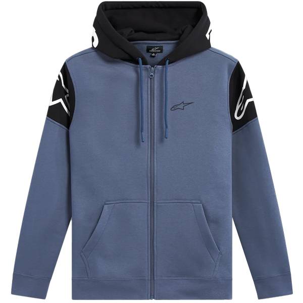 Alpinestars Velocity Slate Black Zip Hoodie Dirtbikexpress