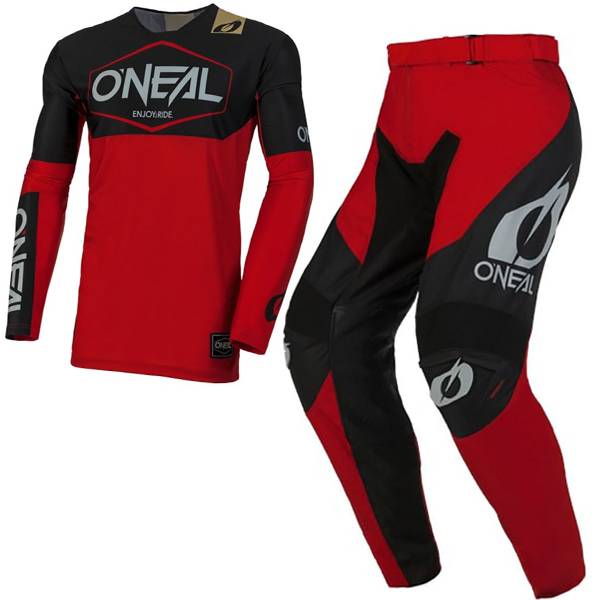 ONeal Mayhem Hexx V24 Black Red Kit Combo