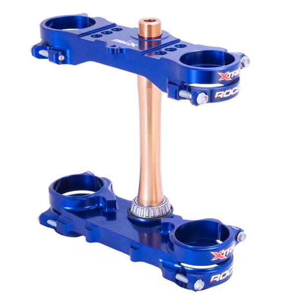 FKDXTRIG ROCS Pro トリプルクランプ　YZ250X XTrig ROCS Tech Triple Clamp Set Yamaha - Blue | Dirtbikexpress™