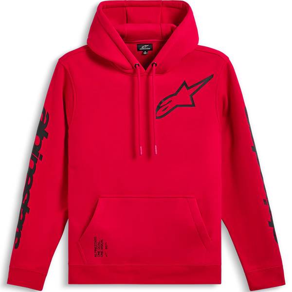 Felpa Con Cappuccio Uomo Alpinestars Blaze – Integrale Zip, Fleece, Tasca A Marsupio, Logo Stampato - 6