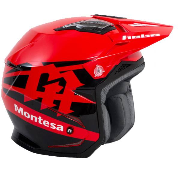 Hebo Zone 5 Classic Red Montesa Trials Helmet Dirtbikexpress