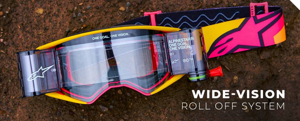 Alpinestars Supertech Wide Vision Roll Off Goggles Alpinestars Supertech Wide Vision Roll Off Goggles