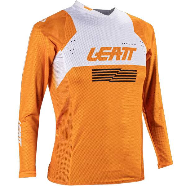 United Kingdom product data sample: Leatt Kids Moto 4.5 Junior V26 Orange Motocross Jersey / Medium - 30-32" Chest