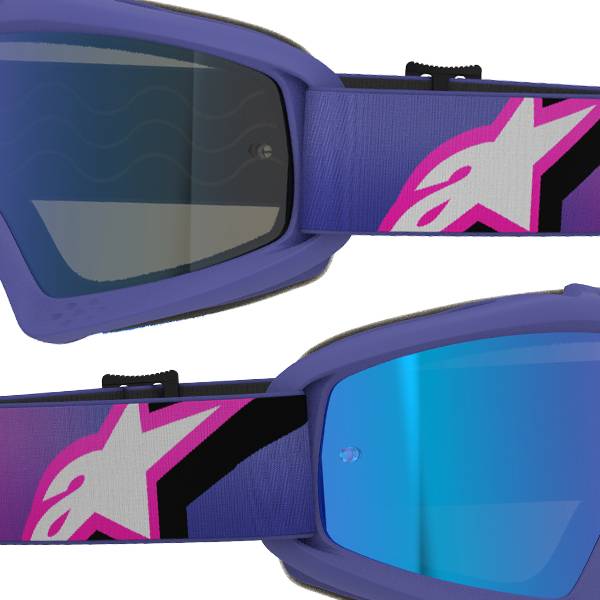power goggles Power-Lens Swimming for Sharper Underwater Vision Moderate color:Knight Black tinted blue prescription lenses Red Glove, Red Zone.