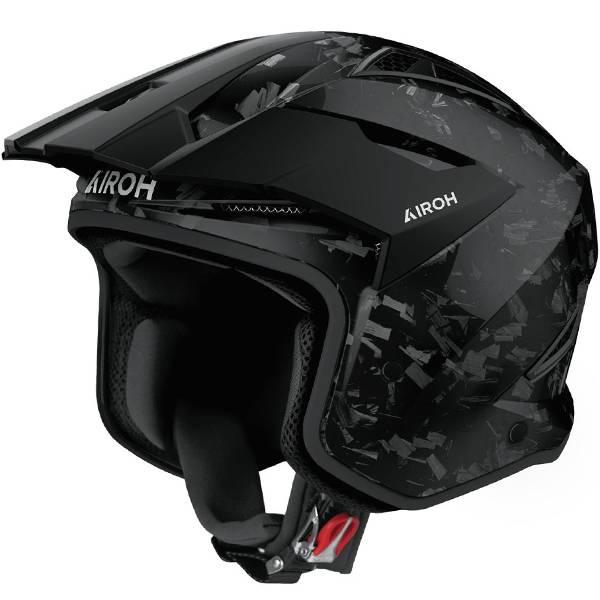 Airoh TRR 2 Trials Helmet - Carbon Gloss | Dirtbikexpress